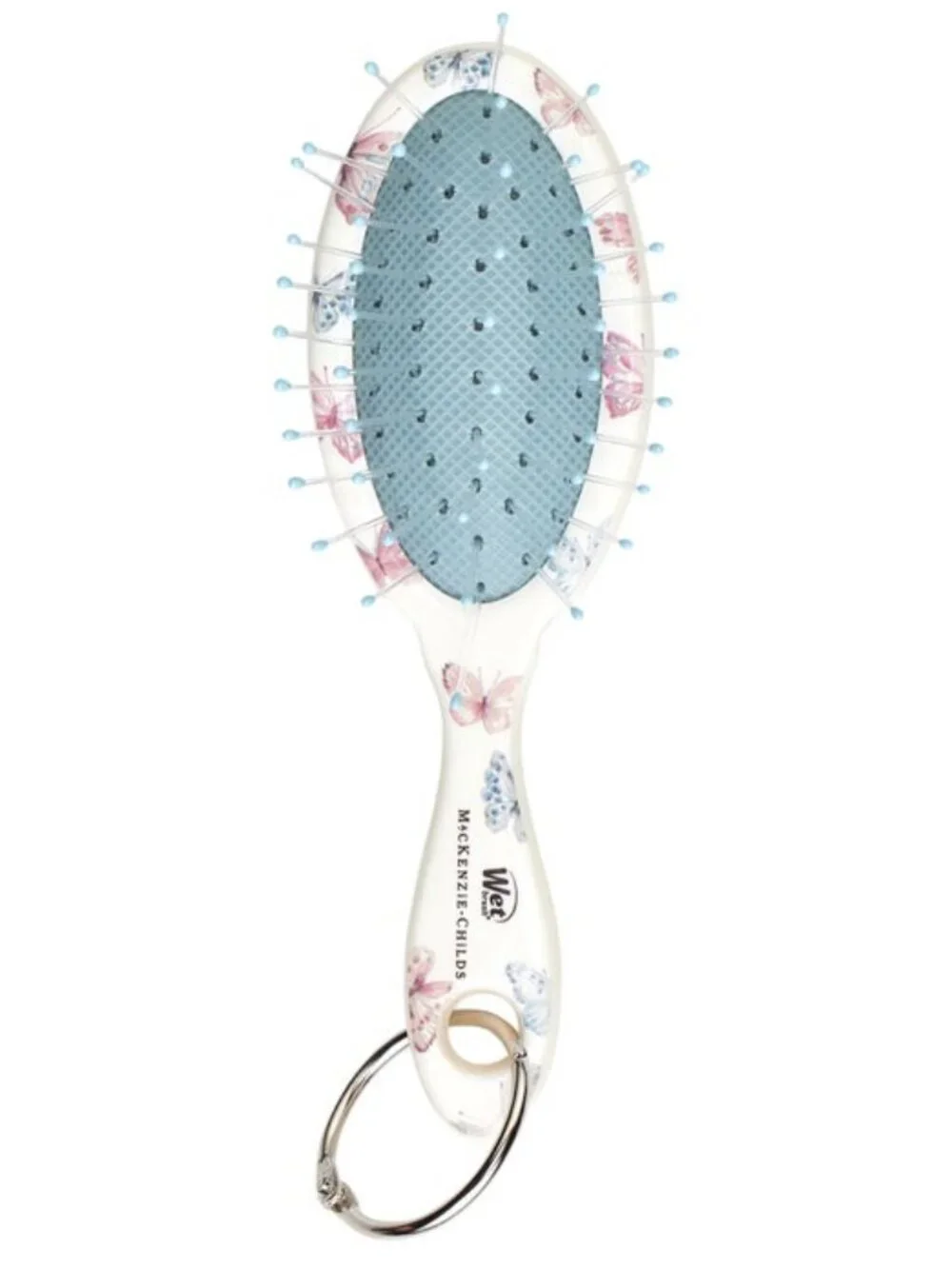 NWT Wet Brush x MacKenzie-Childs Butterfly Hill keychain detangler hair brush
